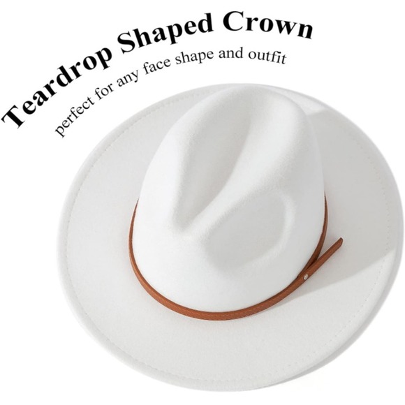 Fedora Khaki Hat Unisex Classy Chic Men Women Buckle Strap - Picture 8 of 10